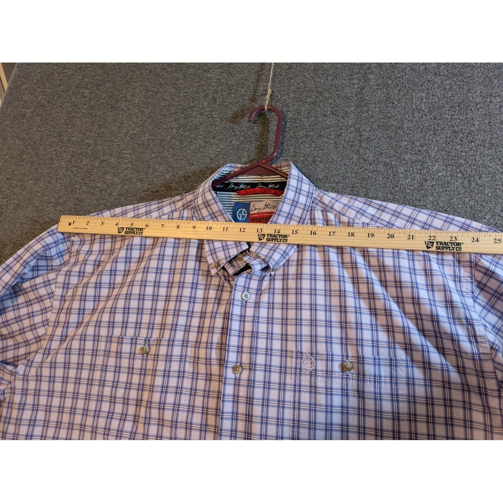 Wrangler‎ Shirts Men 3XL George Strait Cowboy Cut Plaid Button Down Lot of 2 - Picture 14 of 16